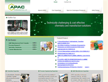 Tablet Screenshot of apacpharma.com